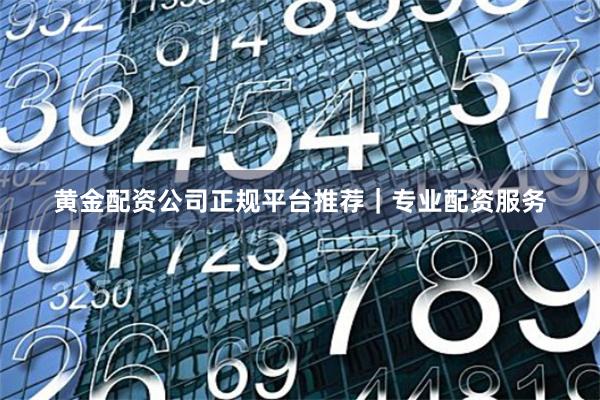 黄金配资公司正规平台推荐｜专业配资服务
